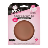 Hollywood Fashion Secrets Silicone CoverUps for dark skin tones, reusable and designed for a seamless, no-show look under clothing.